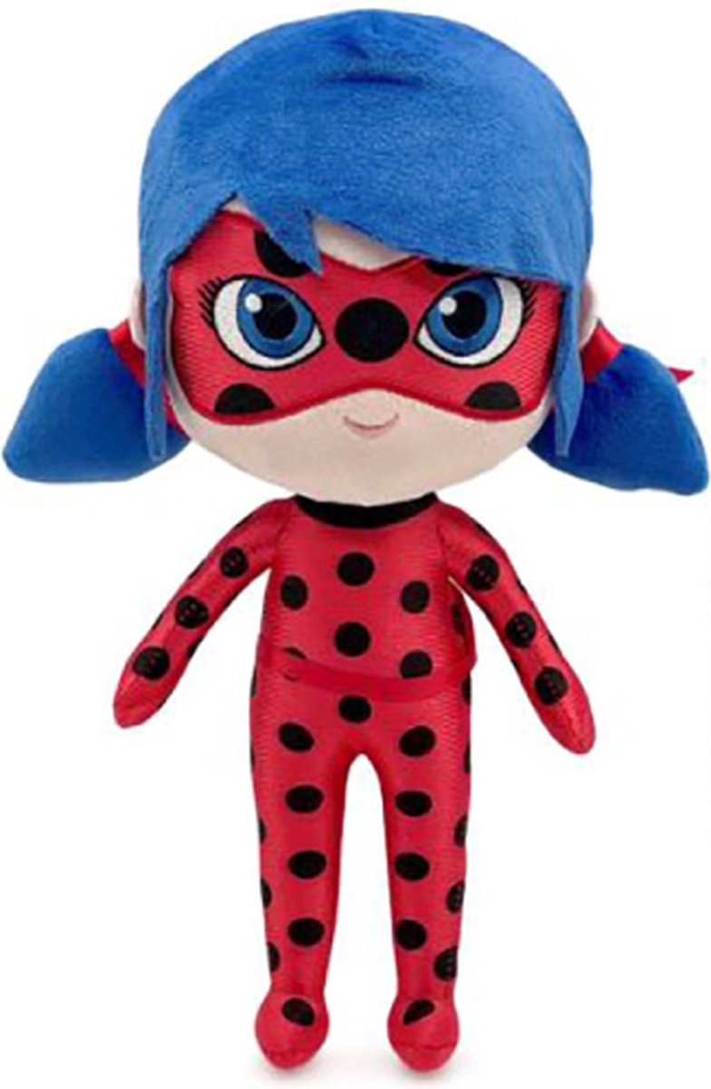 Miraculous Ladybug Pluche Knuffel 30 cm {Cat Noir, Tikki, Plagg, Lady Bug, Nooroo | Speelgoed Knuffeldier Knuffelpop voor kinderen jongens meisjes | Kat Cat Plush Toy | Miraculous: Tales of Ladybug & Cat Noir}